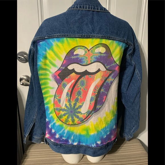Liquid Blue Other - Vintage 1994 The Rolling Stone reworked jean jacket.